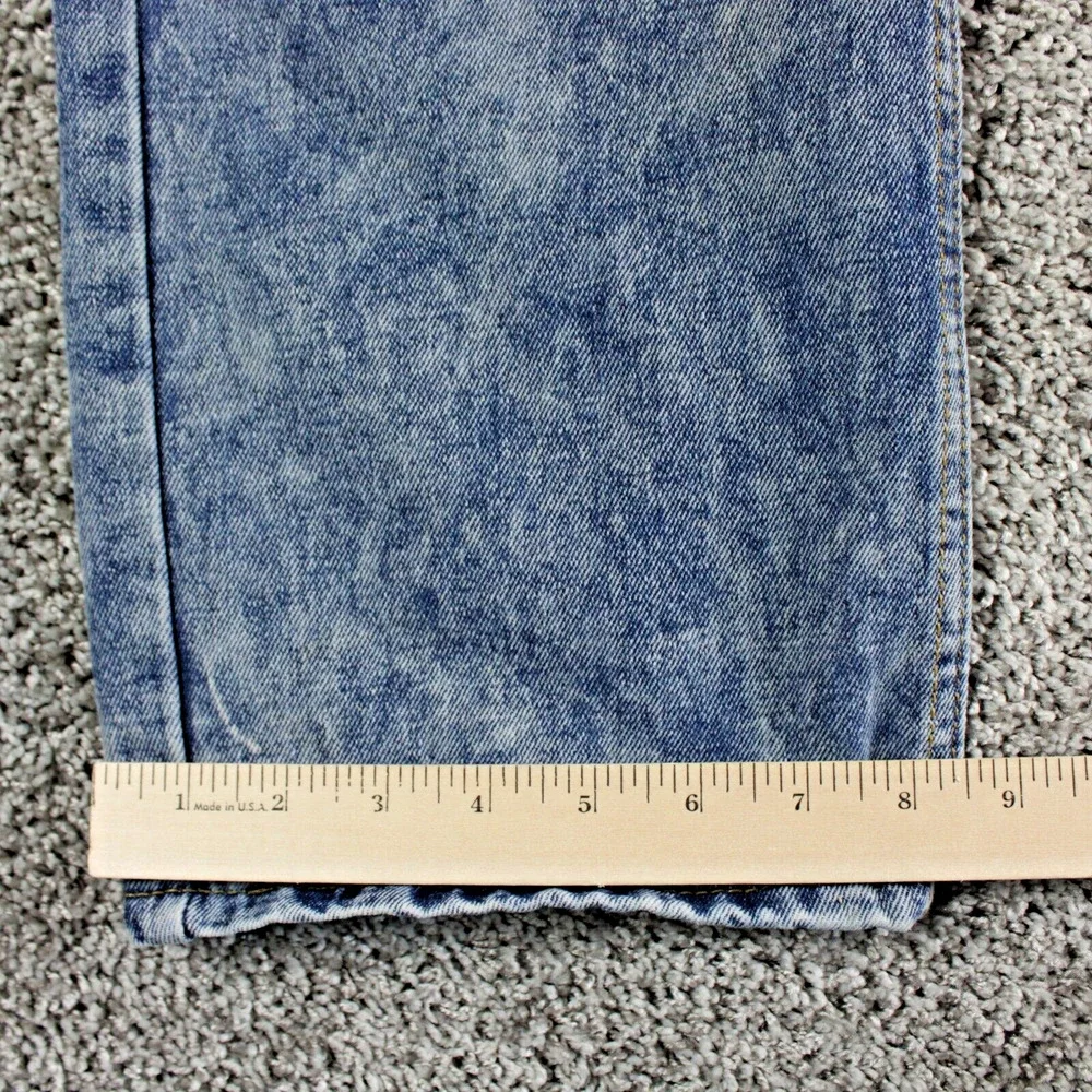 KAALU Distressed Acid Wash Jeans Mens 38x32 Blue Ripped Denim - Picture 6 of 11